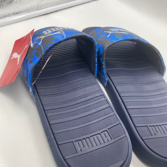 PUMA Men\'s Cool Cat Camo Sandals Royal Blue Size 13 main image 4
